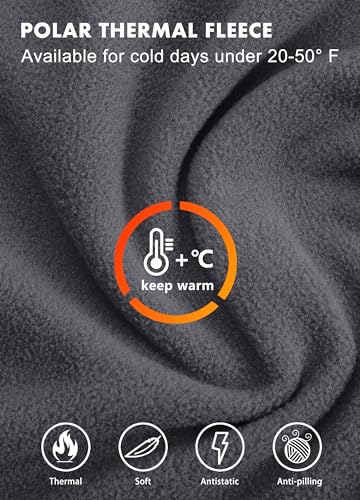 Willit Women's Fleece Dress Sweatshirt Thermal Long Pullover Polar Winter Dress with Pocket3