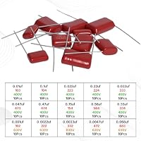 ONJYHK 15Werte Polypropylen Kondensator Set 400V 0,01uF bis 0,56uF 630V 0,001uF bis 0,068uF CBB22 Kondensatoren Metallisierte Folienkondensatoren Sortiment Capacitor Kit – Ansicht 2