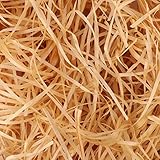 200g Easter Shredded Tissue Paper, Khaki Easter Basket Grass Raffia Gift Filler Paper Shreds for Gift Hamper Filling Boxes Packing Decoration