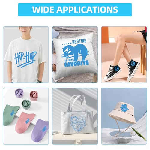 Image of guangyintong HTV Heat Transfer Vinyl Bundle, 41 Pack 12 inch x 10 inch Iron on Vinyl for T-Shirt 31 Assorted Colors Clossy and Glitter HTV Vinyl for All Cutting Machine Easy to Cut & Weed