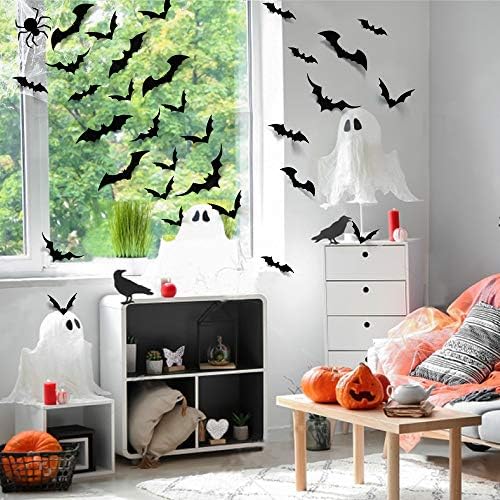 LUDILO 100pcs Bats Halloween Decorations の商品画像 7