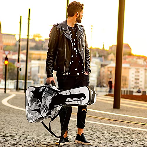 Sac de transport pour guitare classique et basse housse réglable grise - 6