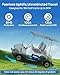 DC HOUSE 36V 50AH Lithium Golf Carts Battery,Lifepo4 Battery with 36V 25A Charger, Built-in 2C 100A Bluetooth BMS, Low Temperature Cut Off for Golf Carts under 3KW, Trolling Motors, Boat, RVs