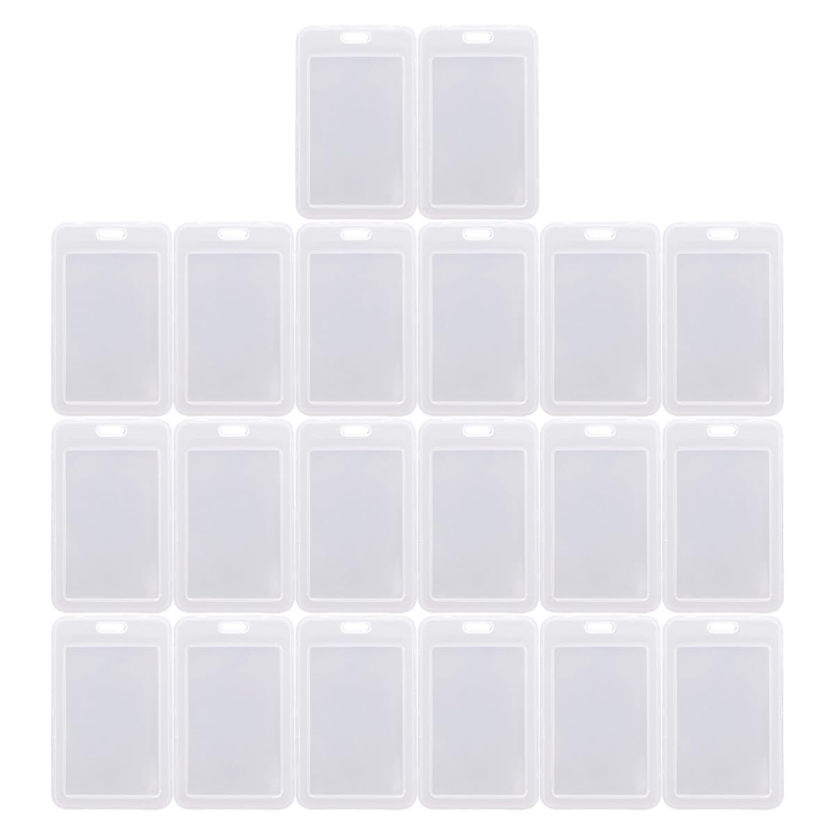 Fundas transparentes para evitar el desgaste de tarjetas de identificación de plástico 8
