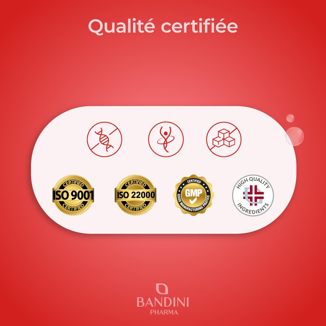 Bandini® Huile de Krill Pure d' Antarctique 3000mg Oméga 3 | 465 mg DHA et EPA, 1200 mg Phospholipides Marins, Source de Astaxanthine, Acides Gras Essentiels Omega-3 | Idéal pour le coeur - 90 gélules