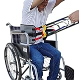 Wisexplorer 38.5 Inch Transfer Sling Heavy Duty Mobility Elderly Lift Assist Gait Belt, Sponge Padded Patient Stand Assist Sling, Safety for Patient Care(Grey)