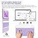 APHBZGE for iPad 6/5th Generation Case with Keyboard 2018/2017,Detachable Bluetooth Keyboard case for iPad Air 2/1,iPad Keyboard Case 9.7 inch with Pencil Holder,Square Keycaps,Purple