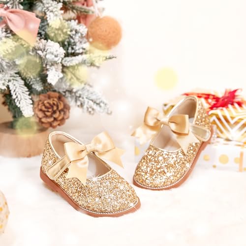 Image of PHIRAMIN Toddler Girl Mary Jane Dress Shoes-Little Girl School Uniform Shoes for Wedding Party