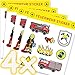 Neu: 32-teiliges Sticker-Set * Feuerwehr * als Mitgebsel, als Geschenk oder zum Basteln | Feuerwehrauto Aufkleber Bilder Kinder Kindergeburtstag Geburtstag