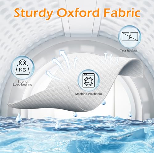 Misslo SPJ-187WH-35 Large Pockets Over The Door Shoe Organizer Sturdy Oxford Fabric Hanging Shoe Rack thumb #3