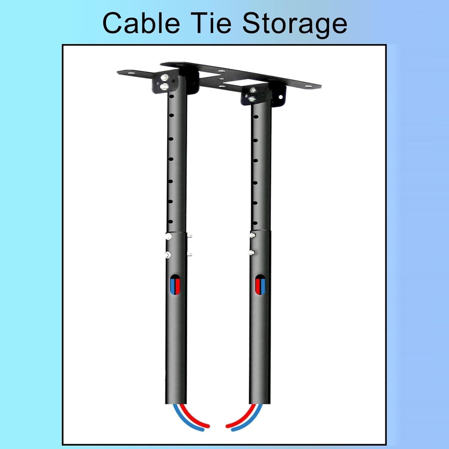 Adjustable Ceiling Tv Mount Bracket,Double Pole Hanging Tv Bracket Fits 55-100 Inch Led Flat Panel Display Tv Wall Bracket Mount