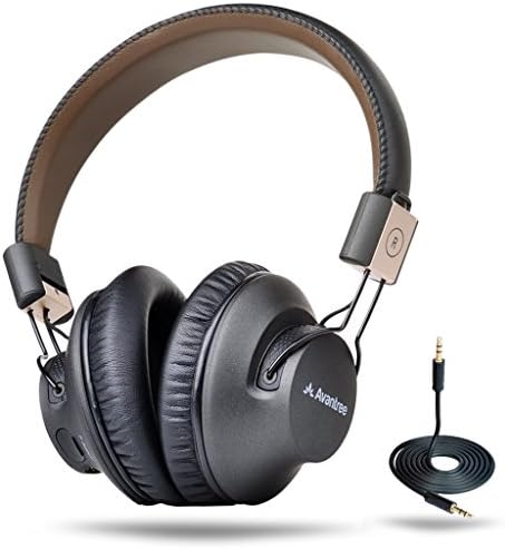 Avantree Audition Pro 40 hr Bluetooth Over Ear Headphones with Mic for Music, Calls & TV, APTX Low Latency, Multipoint, Foldable Headset, Wireless & Wired for PC Computer Phone