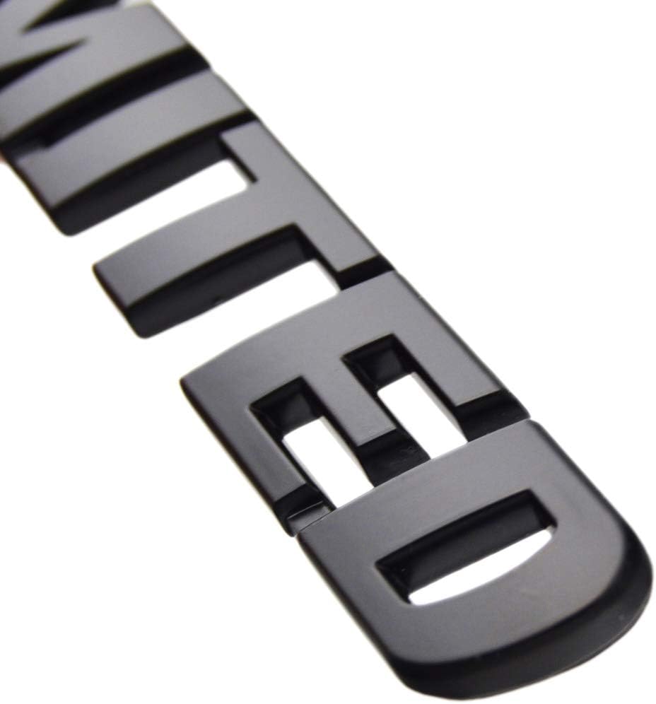 Metal Black Limited Emblem Badge Exterior Trim Decal for Toyota Tundra Sienna Tacoma Highlander 4runner RAV4 Side Rear Trunk Tailgate 5.5 x 0.75 inches