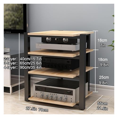 Estante de audio Hi-Fi minimalista con estructura de acero rigido 3