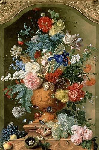 Toile Jan Van Huysum 60x90cm pour habiller un grand mur vide avec art