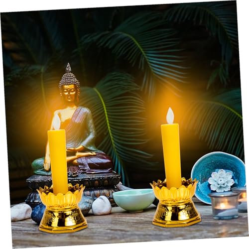 Velas LED para decoración exterior e interior con luz cálida a pilas 5