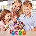 BEIGUO 8pcs Easter Egg Stress Balls,Squishy Stress Relief Toys for Easter Basket Stuffers, Easter Egg Fillers,Party Favors