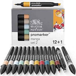 Winsor & Newton W&N PROMARKER 12+1 Manga Expansion Pack 2, Multi, one Size