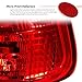 AKKON - For 1997-2000 BMW 5-Series E39 Sedan Model Red Smoked Tail Brake light Assembly Driver and Passenger Side Pair