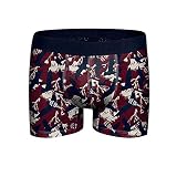 John Frank Boxer HERREN BOXER JFBP152, burgunder, L
