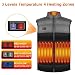 WANFEI Chaleco Calentador Eléctrico, USB Chaleco Térmico Eléctrico, Chaleco Calefactable Lavable Ajustable,...
