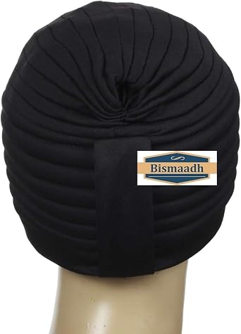 BISMAADH Instant Readymade Turban for Men & Women Head Wrap Lightweight Cap Headwear Sikh Pagri