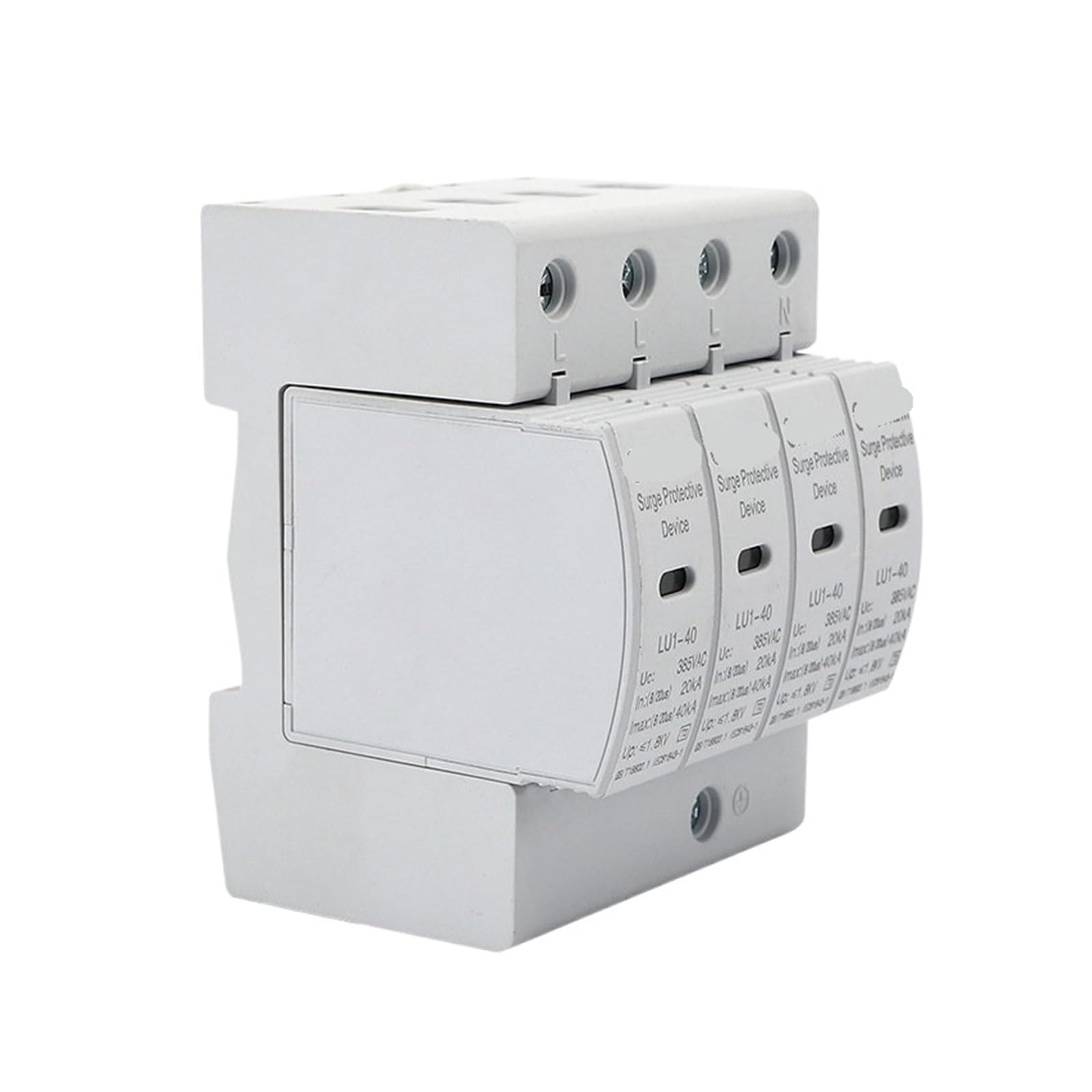 Parafoudre AC 4P solution contre surtensions et pannes électriques maison rail 385V