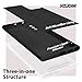 oakxco Designed for Samsung Galaxy Note 10 Phone Case Liquid Silicone Grip, Cute Thin Slim Soft Rubber TPU Plain Smooth Gel Cover for Women Girl Aesthetic, Matte Solid Protective & Shockproof, Black