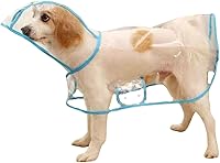 Vista 20 de Impermeable para mascotas, impermeable para perros pequeños, abrigo impermeable para cachorros, ropa impermeable transparente para perros pequeños