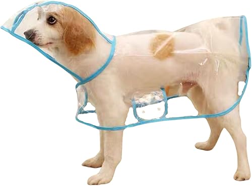 Miniatura 20 de Impermeable para mascotas, impermeable para perros pequeños, abrigo impermeable para cachorros, ropa impermeable transparente para perros pequeños