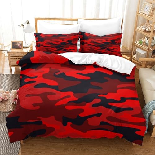 Housse de couette panda roux 260x220 en microfibre hypoallergénique pour lit king size - 3