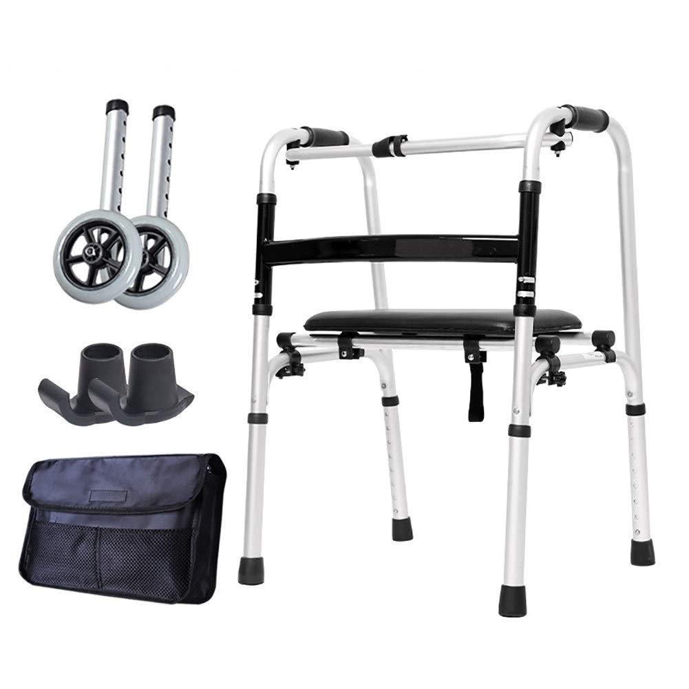 Rollator pliable avec siège pour sorties séniors et courses en toute autonomie