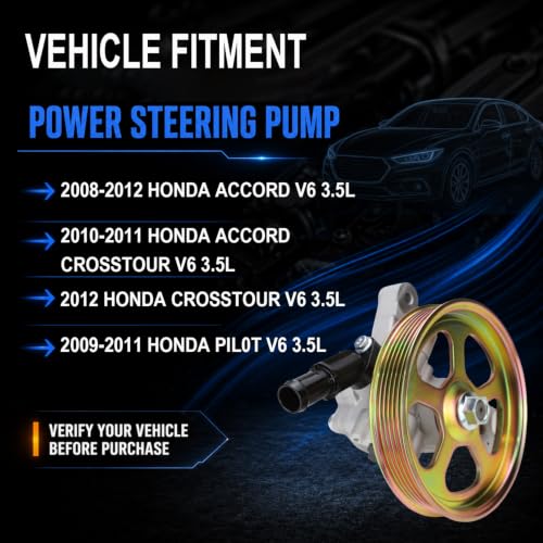 Image of Flecto 21-5494 Power Steering Pump Compatible with Honda Accord Pilot