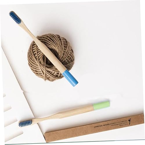 Miniatura 8 de Healifty Cepillo de dientes para adultos, 18 piezas, cepillo de dientes de madera, cepillo de dientes de bambú, cepillo de dientes de bambú, cepillo