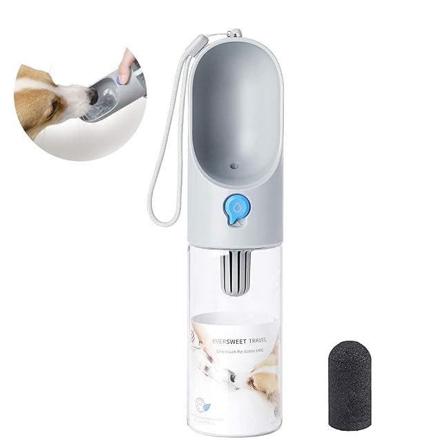PETKIT Recipiente de Agua para Perros de Viaje, Libre de BPA, Portátil, Antibacteriano