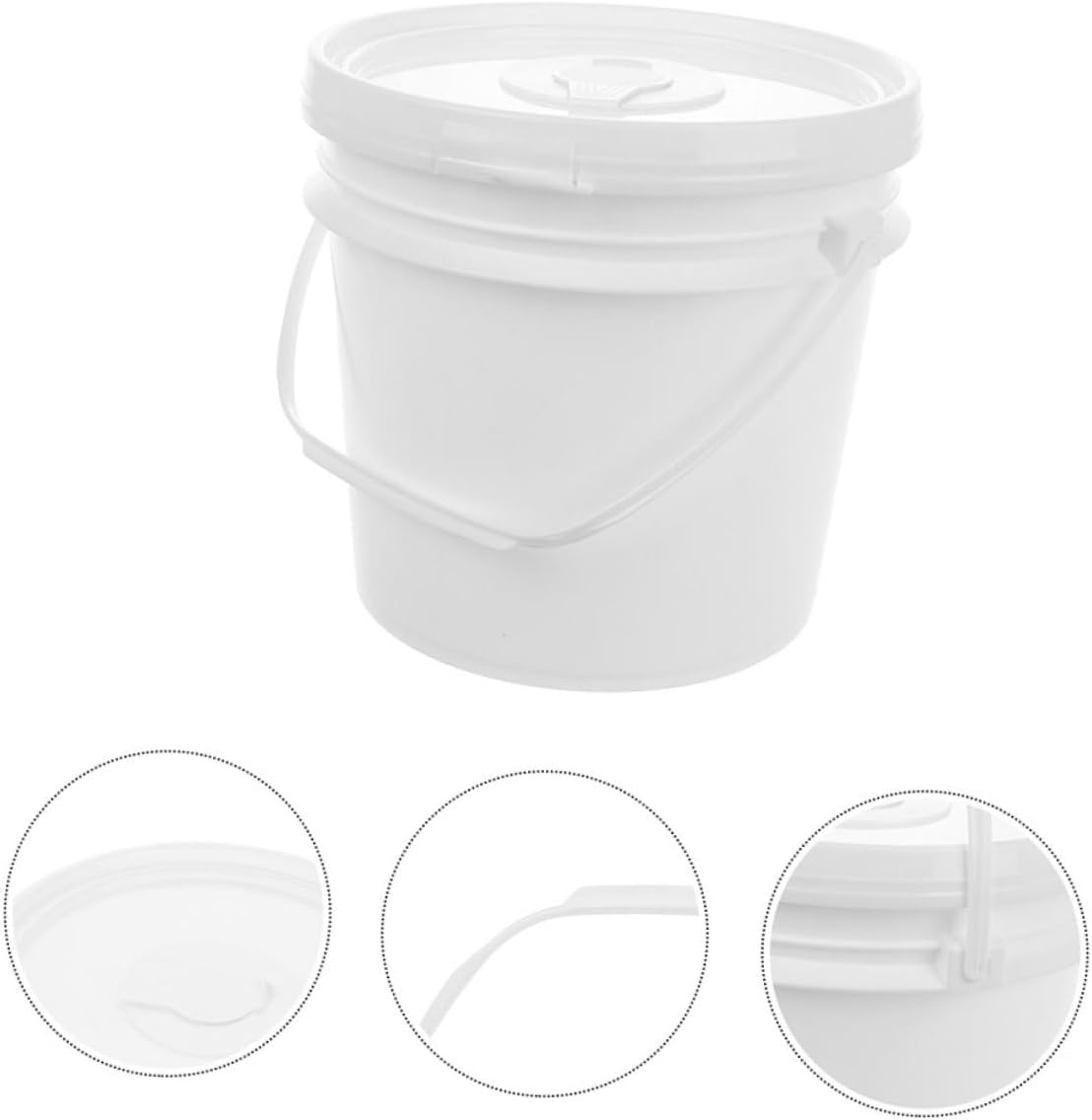 2pcs Food Grade Plastic Wipes Bucket with Lid Portable Baby Wipe Container Wet Towel Dispenser for Car Bathroom Kitchen for Gym Equipment and Home Use
