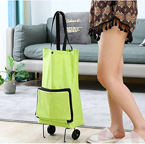 Einkaufstrolley Faltbare Trolley Taschen Faltbare Einkaufstasche mit Rädern Faltbarer Einkaufswagen Wiederverwendbare 2… – Bild 5