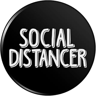 Social Distancer Pinback Button Pin
