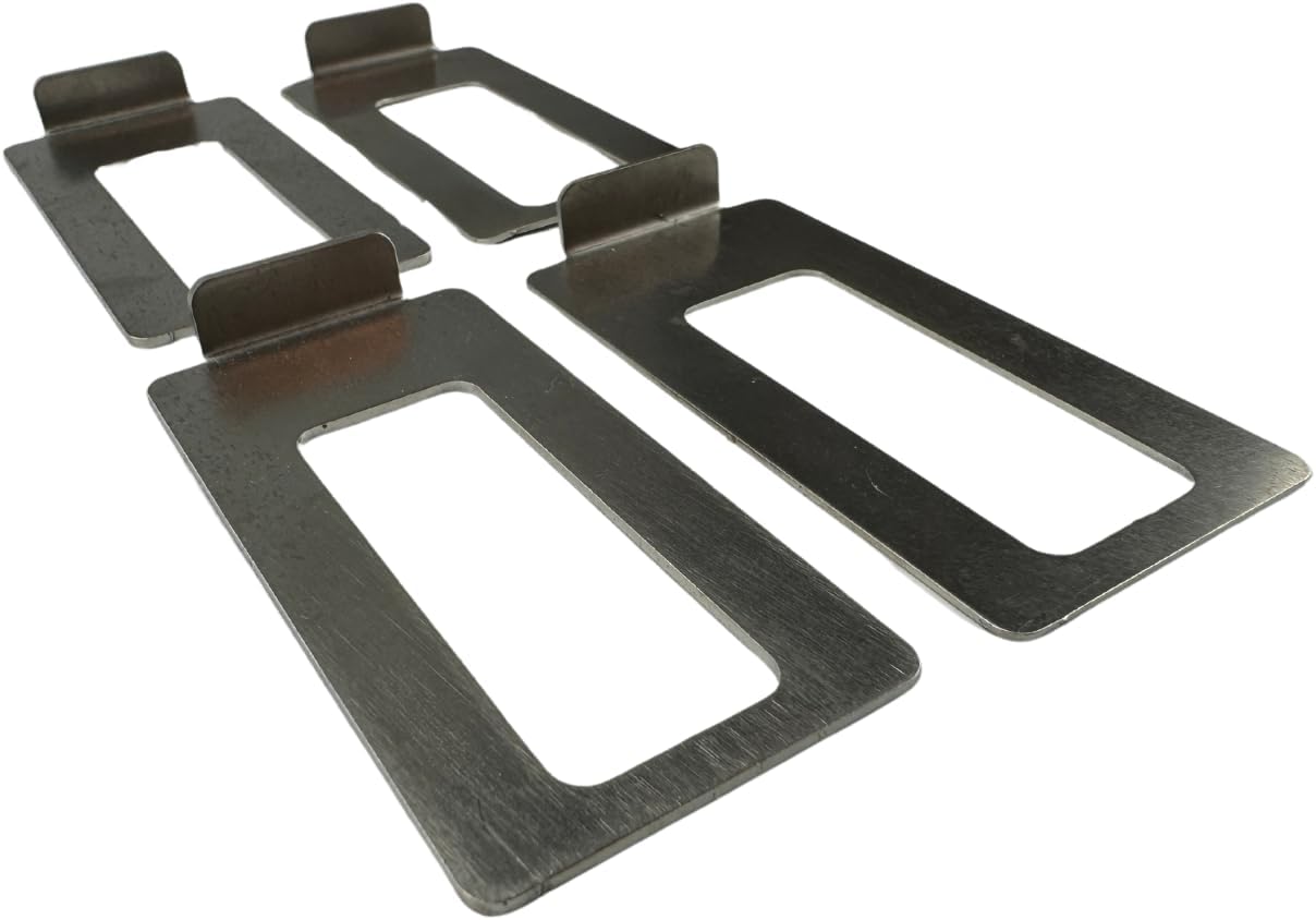 Duskie Anti Rattle Stainless Steel Shim for Truck, Van, RV - 4 Pack (2x1mm & 2x1.5mm)