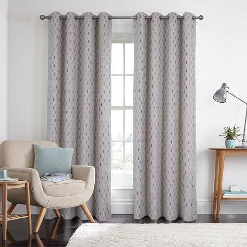 always4u Rideaux en Faux Lin à Rayures Verticales Multicolores, F...