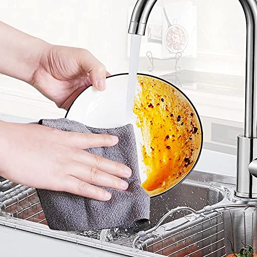 Koconh Reusable Microfiber Towels Roll, 11.81 * 11.81In 50Pcs Microfiber On A Roll Tear Away, Washable Cleaning Towels For Home (Yellow,9.84 * 9.84In) #TOP1