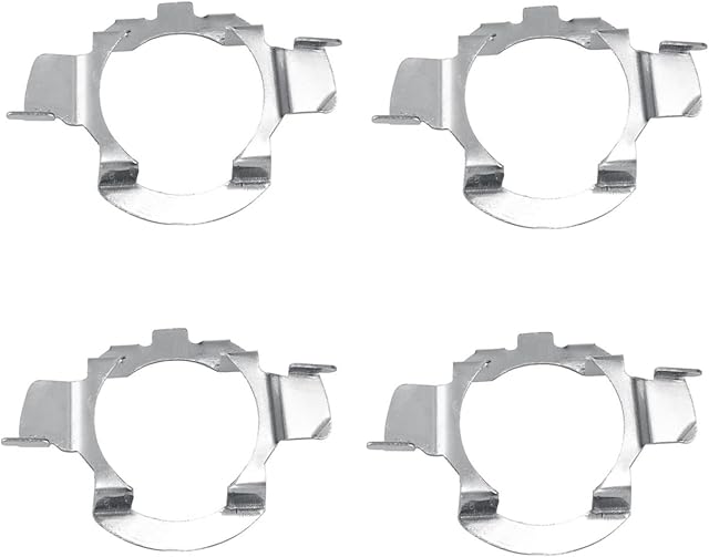 DEDC 4PCS H7 LED Headlight Adapter Bulb Base Holder Socket Retainer for Mercedes-Benz/BMW/Audi/Volkswagen/Buick/Nissan
