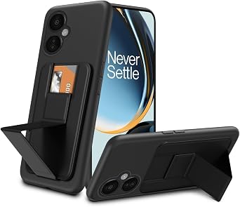 for OnePlus Nord CE 3 Lite 5G / OnePlus Nord N30 5G Phone Case, Card Holder/Slots Folding Kickstand Wallet Stand Case for OnePlus Nord N30 5G 2023 - Black