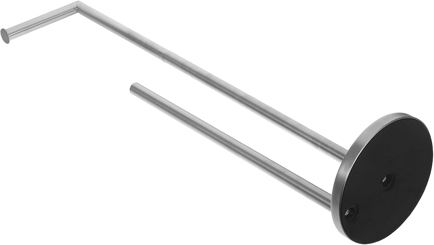 Veemoon Freestanding Toilet Paper Holder Stand Bathroom Tissue Organizer with Heavy Weighted Eva Base 0.8mm Thick Stainless Steel Roll Paper Holder for Home Bathroom