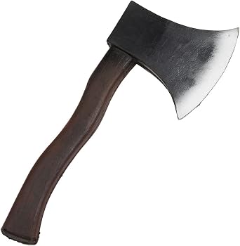 Realistic Black Small Axe Toy Weapon Pack of 1 - Perfect for Halloween, Historical, World Book Day, Cosplay, Dress-Up Halloween Halloween