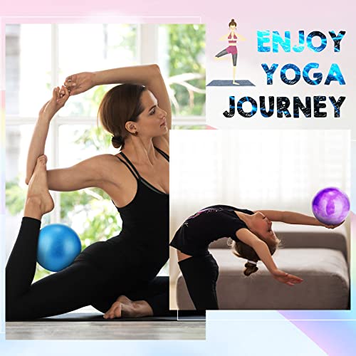 Mini Exercise Ball 9 Inch Pilates Ball Workout Ball Core Ball Soft Yoga Ball For Stability Barre Bender Training Stretching Physical Posture, Improves Balance, Assorted Colors, 2 Style (20) #TOP3