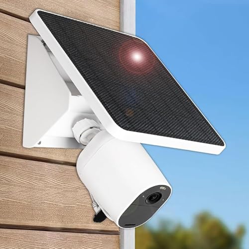 4W Solar Panel Charging Mount for Arlo Cameras,Compatible with Arlo Pro 4/3/2,Pro 5S 2K,Pro 6/6 XL,Ultra 2,Ultra,Essential,Essential 2K,Adjustable Mount,IP67 Weatherproof Continuously for 365 Days