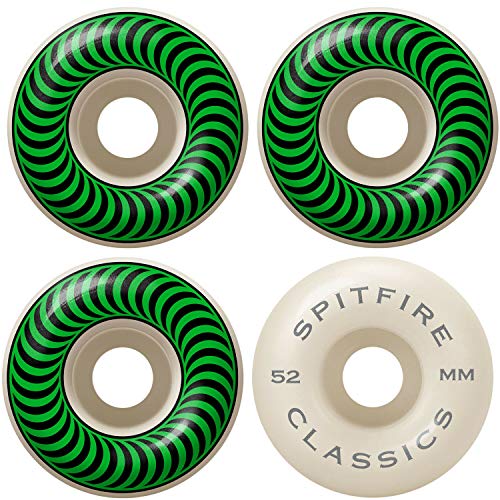 Spitfire roues de skateboard Classic 52mm pack 4 roues de skate street et rampe