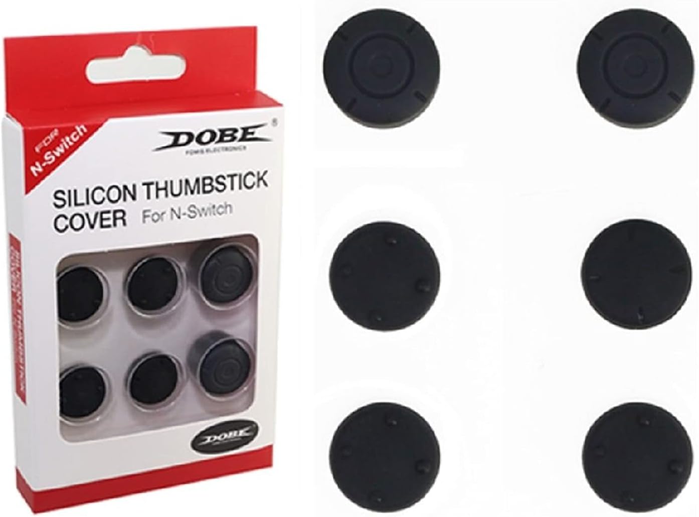 DOBE Nintendo Switch Silicone Thumb Grip Stick Cap Extenders 3 Pairs