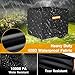 EVRBUL Generator Cover, 26”L x 20”W x 20”H Heavy Duty Waterproof 420D All-Weather Generator Cover with Storage Pocket Compatible with Most Generators 3000-5000 Watt (Black)
